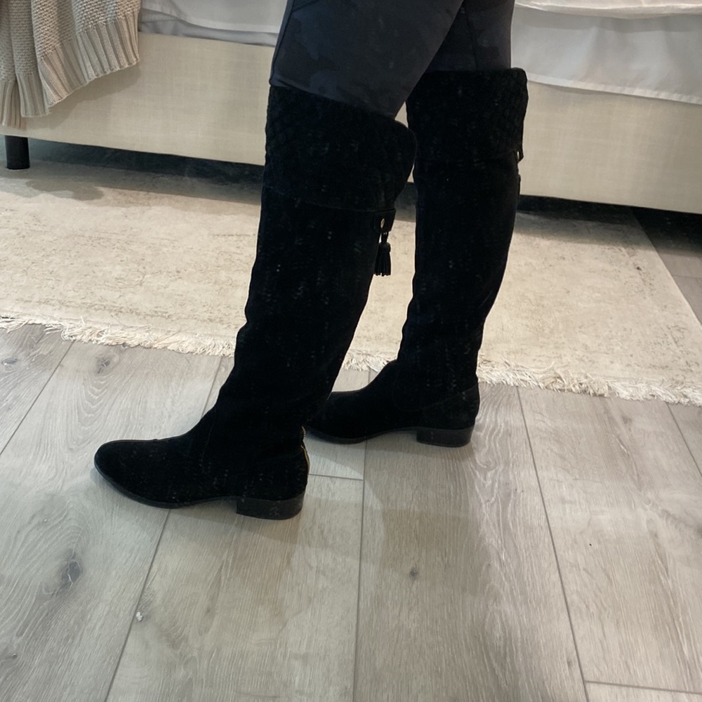 Vince Camuto - Over the Knee Black Suede Boots - 8.5